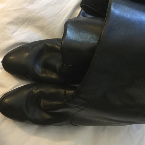Ralph Lauren knee high pirate boots, black leather - Picture 4 of 6